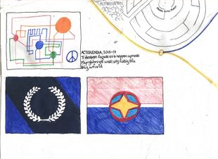 File:Skovaji, Myre and Acteriendia flags on the general mappe.png