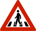 Distance to pedestrian crossing[N 2] Distance represented with supplementary sign