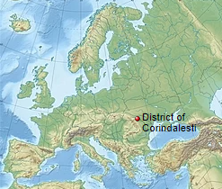 Location of the D.Corindalesti in Europe