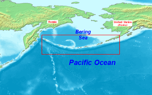 File:Aleutian Islands, outlined in red.png