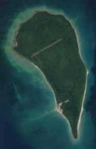 North Fox Island as seen from Space