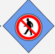 No pedestrians