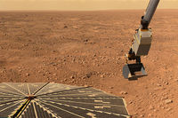 An image by the Phoenix spacecraft pf the Dale Empire's Martian territory
