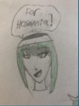 Drawing of Hosamia-chan representing the Principality of Hosamia