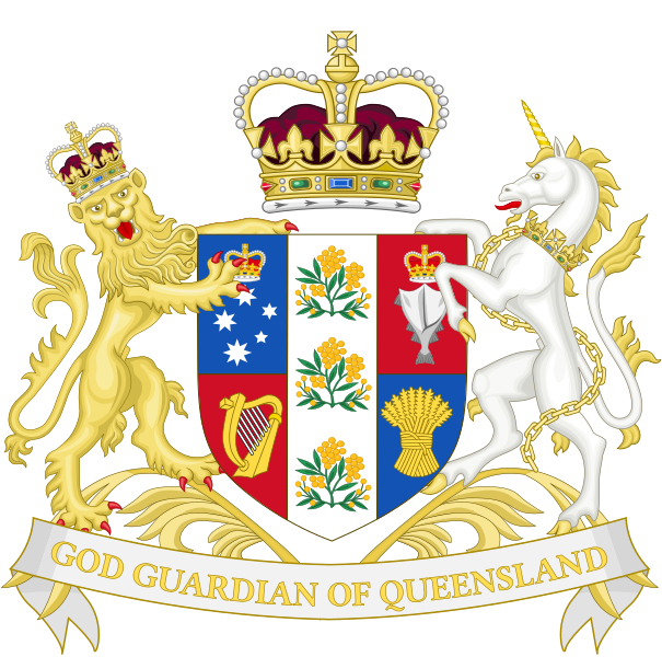 File:Royal Coat of Arms of the Kingdom of Queensland (revised edition).svg