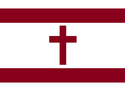 Flag of Christian Protectorate and Mandate of Israel and the Holy city of Jerusalem
