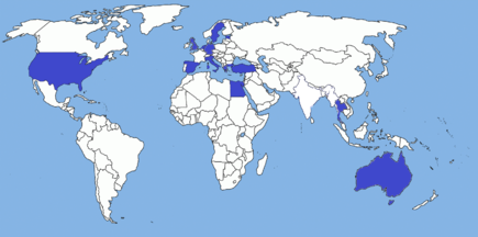 Map of where rovian citizens are from