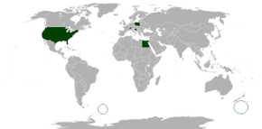 Map of the Commonwealth and its territories.
