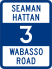Seamanhattan-Wabasso Road shield