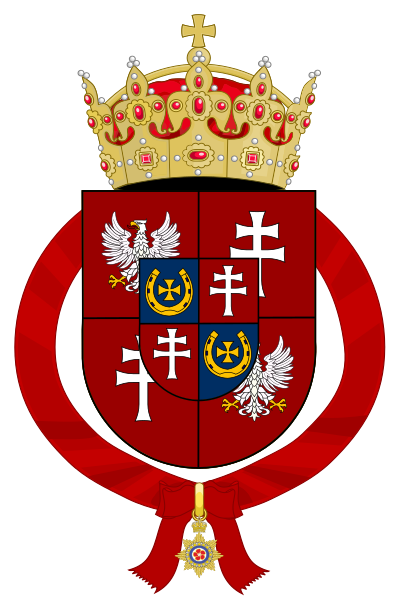 File:Coat of Arms of Frederick Stanislaus Augustus of Litvania (Supreme Order of the Hibiscus).svg