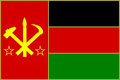 The first flag of the Democratic People's Republic of Tiana.