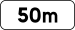Distance to signal indication (50 m)
