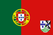 Proposed but unadopted flag of Portuguese Timor (Coat of Arms)