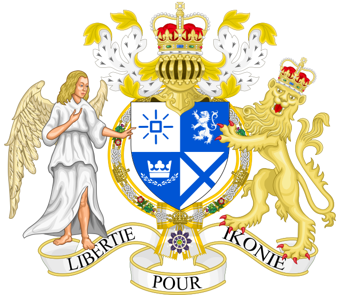 File:Cameron I of Ikonia - KGCRCQ - Coat of Arms.svg