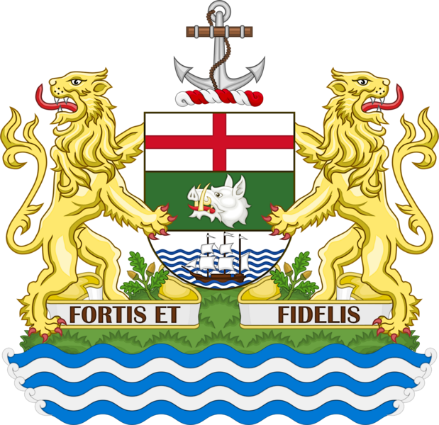 File:Coat of arms of the British San Juan Islands.png