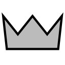 File:Simple silver crown.svg