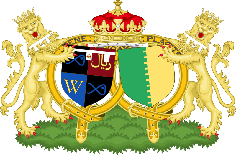 File:Combined Coat of Arms of John and Susan, the Prince and Princess of Kingston.svg