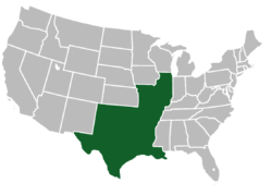 Map of the Federated States at its height