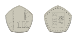 Atovian 1Ꝃ coin