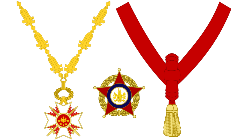 File:The Supreme Head Decoration - Chief of the General Staff - Collar, Sash and Badge.svg