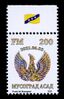 2 CW stamp from the 2021 "Musograd Azad" (Free Musograd) definitives, depicting a Phoenix.