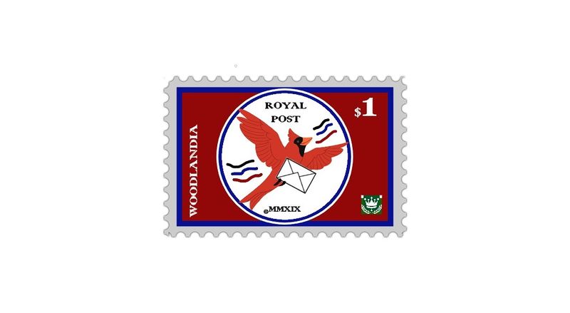 File:The Royal Woodlandia Post (R.W.P.) First Stamp Design.jpg