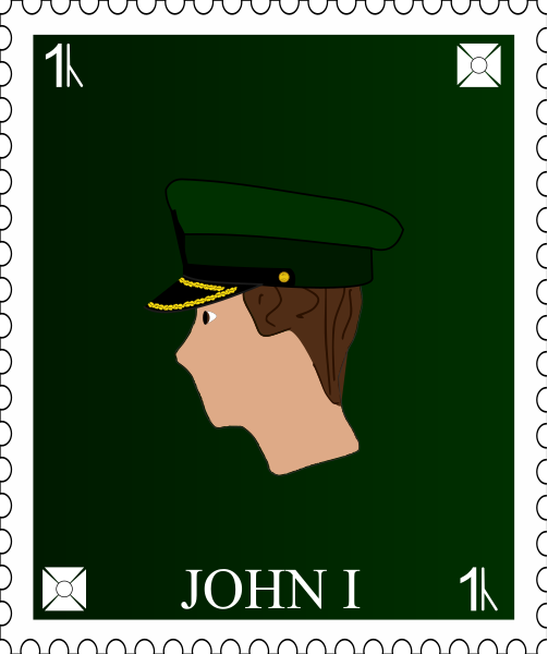 File:One cen postage stamp, 2 John I.svg