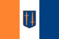Co-official flag of the Princian Commonwealth, used only in circumstances when the existing tri-colour could be misidentified