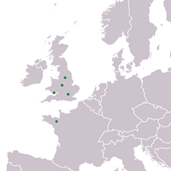 Map of the Adammia in Western Europe.