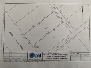 Plan of 4 Urabba Street, Rankins Springs, by PHL Surveyors, Griffith NSW