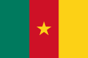 Vertical tricolor (green, red, yellow) with a five-pointed gold star in the center of the red.