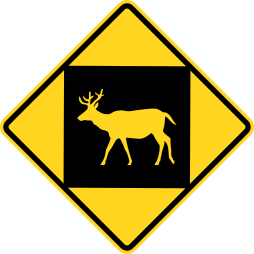 File:Animals on the road (deer) Quebec.svg