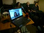 Watching a webinar with Layla Moran MP with UBLD in Serkatia.