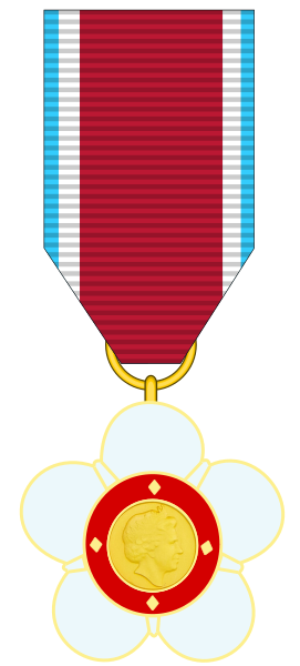 File:Order of the Queen Elizabeth II - Officer - adorn the chest.svg