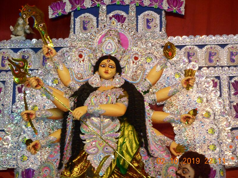 File:Durga Puja Restcamp Kalibari 2019.JPG