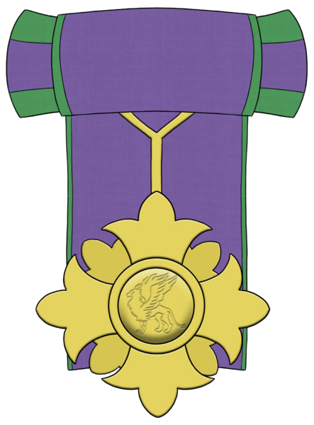 File:Knight Bachelor of the Order of the Gryphon medal.png