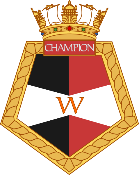 File:Crest of HMS Champion.svg