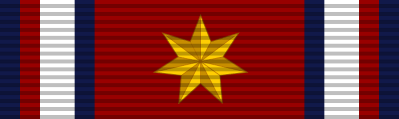 File:Ribbon bar of the Medal of Diplomatic Excellence.png