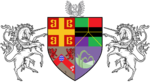 Coat of arms of the Great King in Carshalton, adopted June 2014.