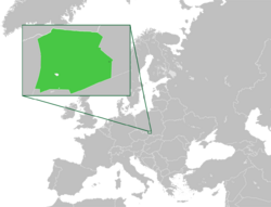 Location of Arkazja within Europe