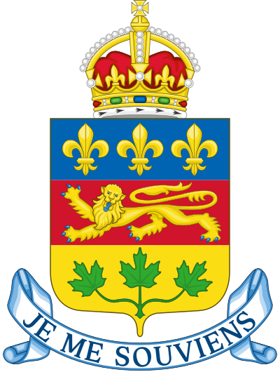 File:Coat of arms of Québec.svg