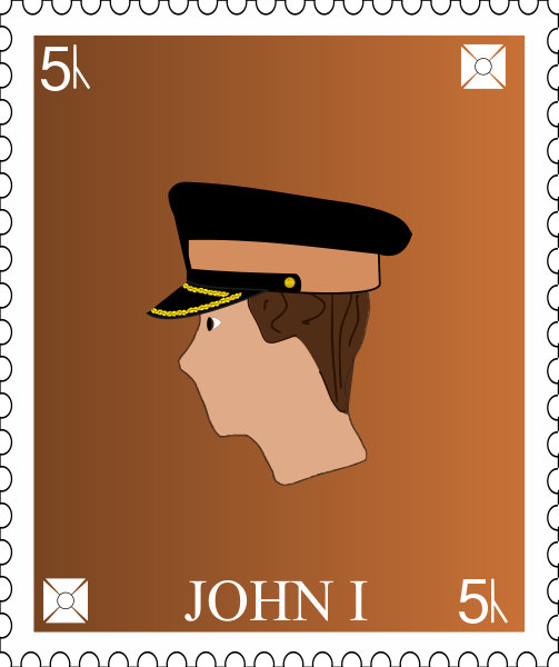 File:Five cen postage stamp, 2 John I.svg