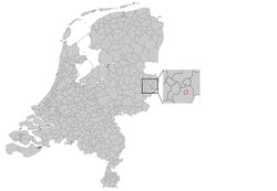 Map of the Tucerian states on a map of The Netherlands