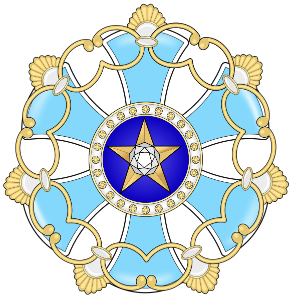 File:Order of the Queen Catherine Precious Crown - Grand Cross - Star.svg