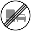 End of heavy goods vehicle overtaking prohibition