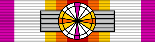 File:Ribbon bar of a Commander of the Order of Fidelity and Patriotism.svg