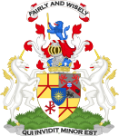 Coat of arms as Duke of Argos, adopted November 2020.