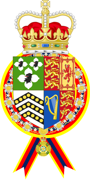File:Coat of Arms Queen Charlotte IV of Order of Queensland Friendship.png