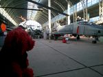 In the aircraft hangar of the Royal Military History Museum.