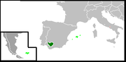 Location of CPA in Dark Green and in light Green old lost territories.